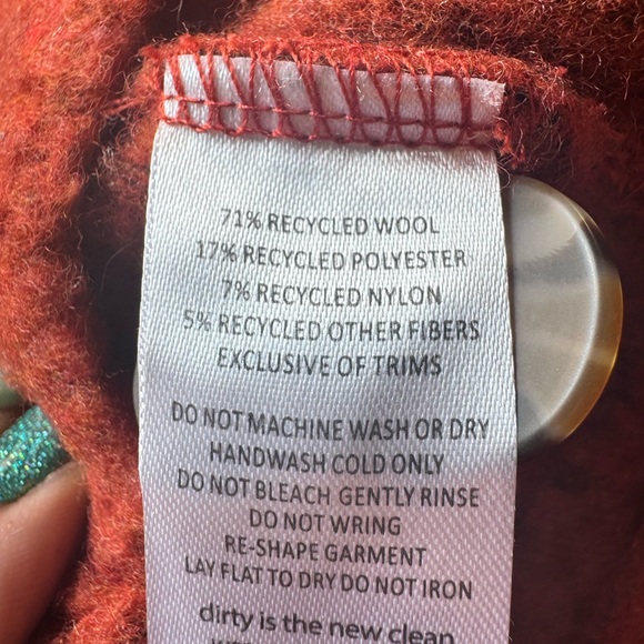 Toad & Co. rust fleece jacket small - Picture 6 of 6